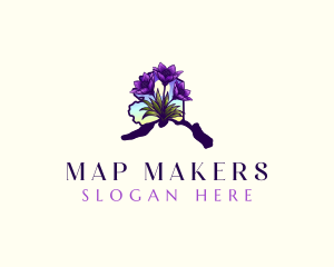 Alaskan Pasqueflower Bloom logo design