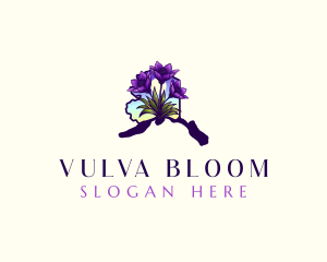 Alaskan Pasqueflower Bloom logo design