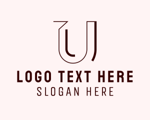 Minimalist Geometric Letter U logo