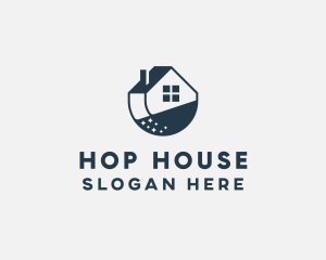 House Cleaning Apartment logo design