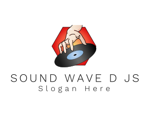 DJ Vinyl Record  logo