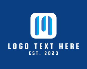 Blue Letter M Streaming Application logo