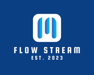 Blue Letter M Streaming Application logo