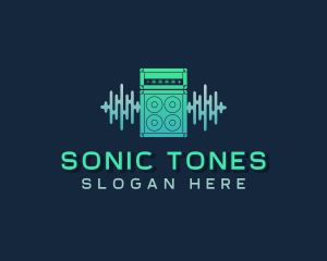 Sound Beat Amplifier Speakers logo design