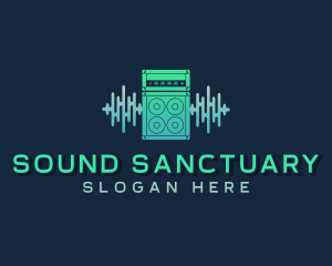 Sound Beat Amplifier Speakers logo design