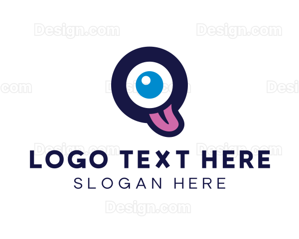 Eye Cyclops Letter O Logo