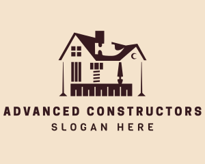 House Carpentry Tools logo design