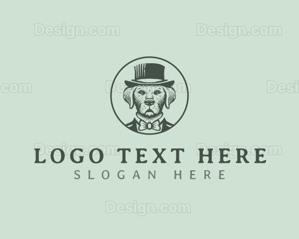 Gentleman Dog Pet Logo