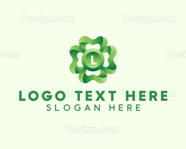 3D Clover Leaf Logo