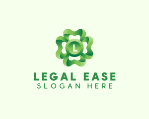 3D Clover Leaf  logo