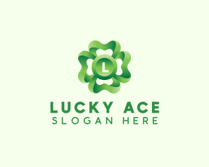 3D Clover Leaf  logo design