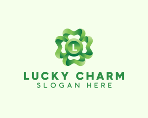 3D Clover Leaf  logo design