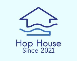 Blue Wave House logo design