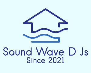 Blue Wave House logo design