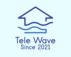 Blue Wave House logo design