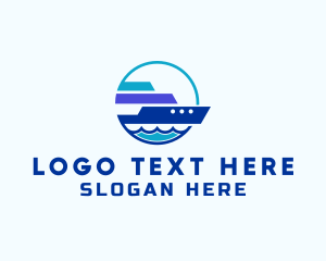 Sea Travel Tour Ship Logo