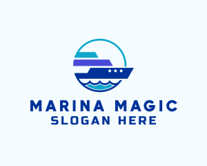 Sea Travel Tour Ship logo design