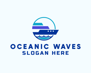 Sea Travel Tour Ship logo design