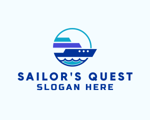 Sea Travel Tour Ship logo design