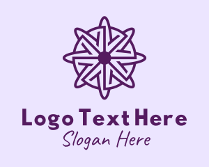 Violet Daisy Flower  logo