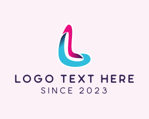 3D Modern Letter L logo