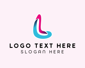 3D Modern Letter L logo