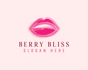 Beauty Lips Cosmetics  logo design