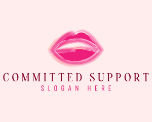 Beauty Lips Cosmetics  logo design