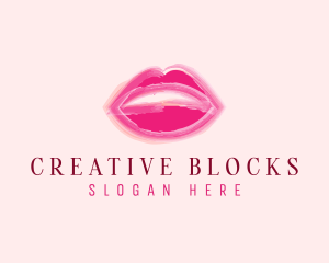 Beauty Lips Cosmetics  logo design