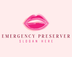 Beauty Lips Cosmetics  logo design