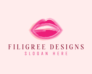 Beauty Lips Cosmetics  logo design