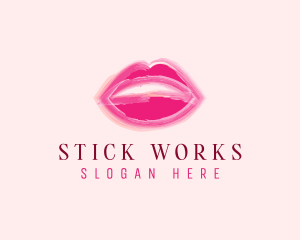 Beauty Lips Cosmetics  logo design