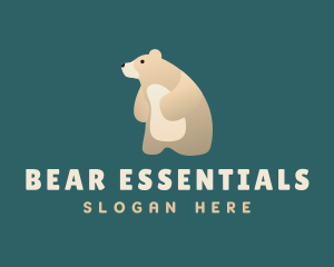 Cute Bear Plushie logo design