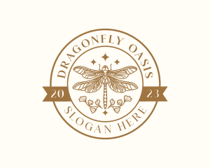 Dragonfly Wings Insect logo design