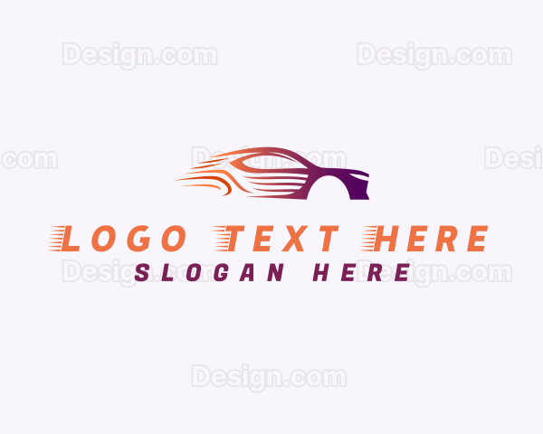 Sports Car Driving Logo