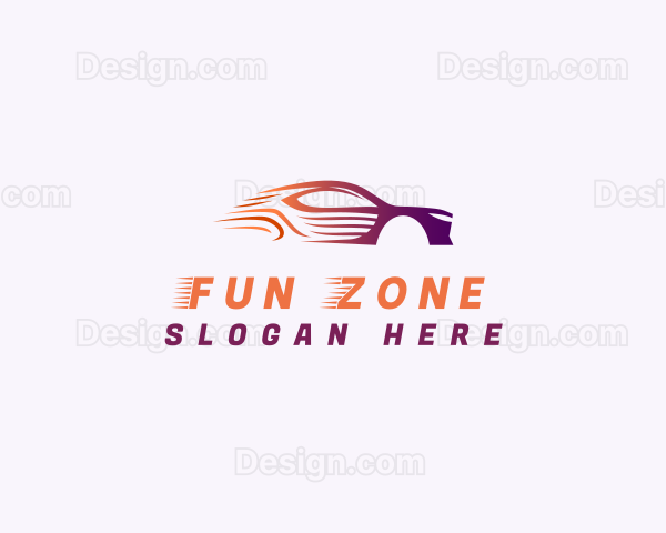 Sports Car Driving Logo