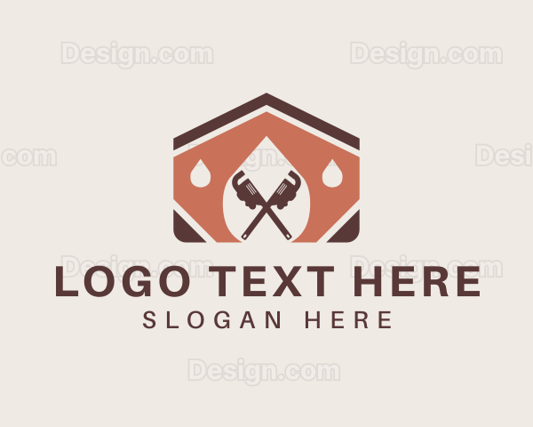 Plumbing Wrench Handyman Logo