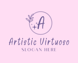 Feminine Floral Beauty Cosmetics  logo design