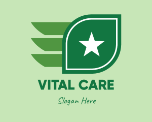 Star Leaf Wings Logo