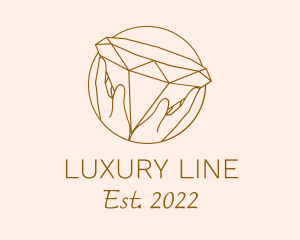 Luxury Diamond Jewelry logo design