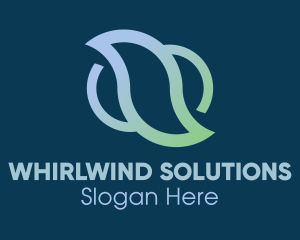Gradient Leaf Whirl logo