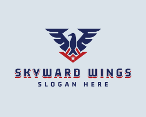 Eagle Wings Aviation logo design