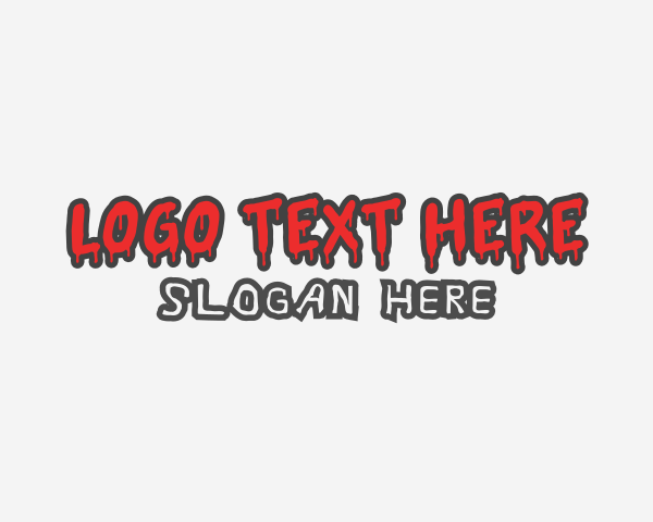 Bloody logo example 1