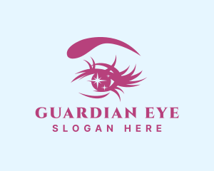 Beauty Makeup Eye Lashes logo design