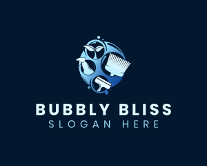 Clean Bubble Housekeeping logo design