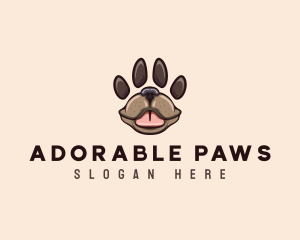 Dog Paw Pet logo design