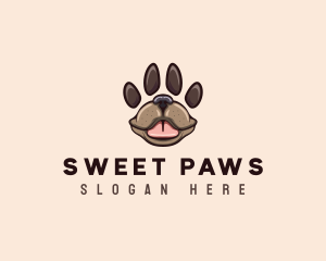 Dog Paw Pet logo design