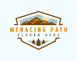 Sunset Mountain Journey logo design