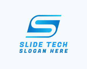 Digital Tech Letter S logo design