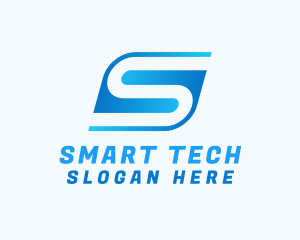 Digital Tech Letter S logo design